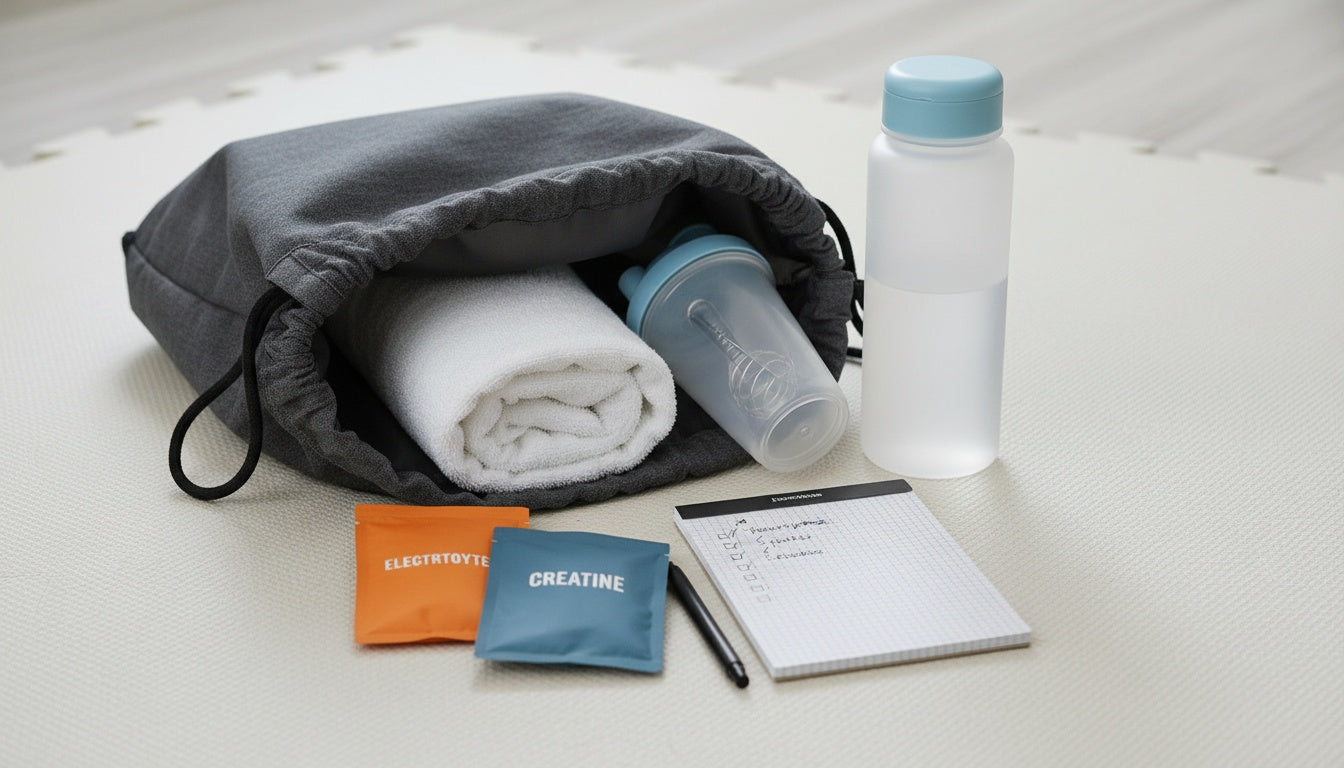 Gym Bag Supplement Packets: A Beginner Checklist for Creatine, Electrolytes and Water