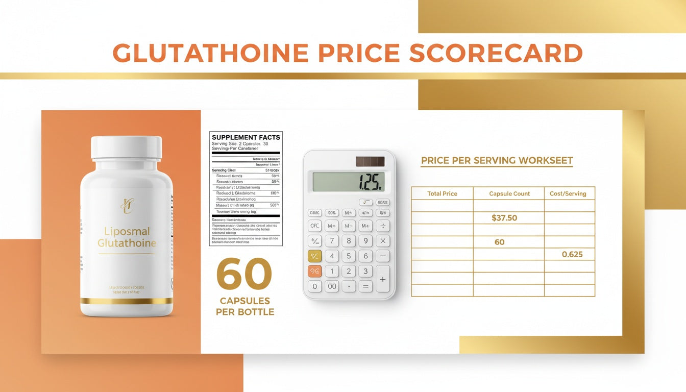 Liposomal Glutathione Price-per-Active-Serving Scorecard: Dose, Delivery and Add-Ins