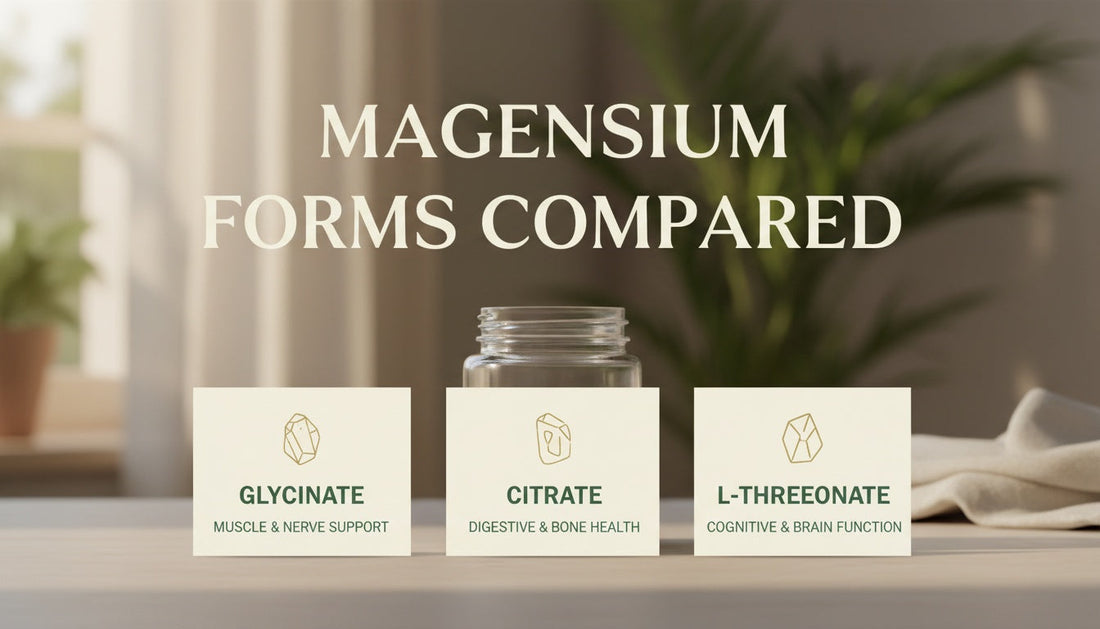 Magnesium Glycinate vs Citrate vs L-Threonate: A Simple Label Guide