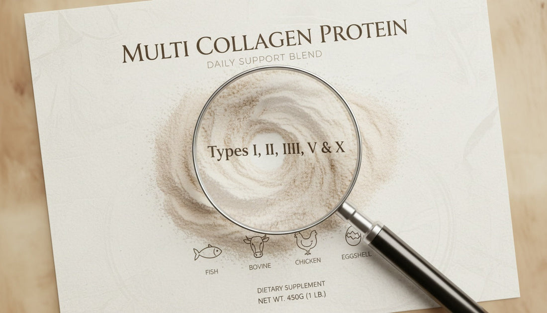 Multi-Source Collagen Types I, II, III, V & X: A Label-Reading Guide