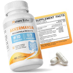 Akkermansia Probiotic Capsules — 10 Billion Cells | 7-in-1 Synbiotic Formula