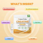Creatine Monohydrate Micronized Powder - 10 Single-Serve Travel Packs 5g