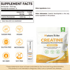 Creatine Monohydrate Micronized Powder - 10 Single-Serve Travel Packs 5g