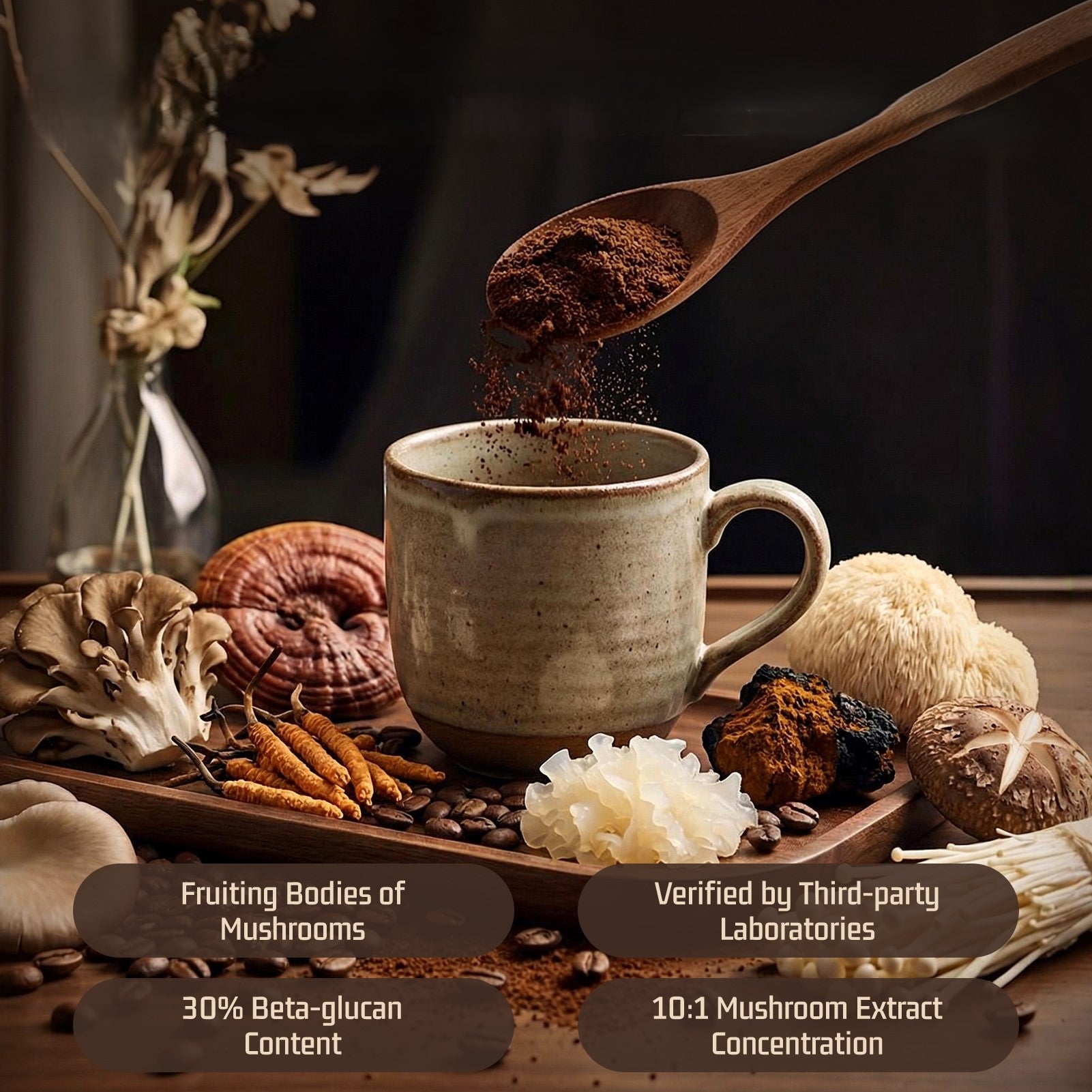 10 in 1 Mushroom Coffee with Ashwagandha