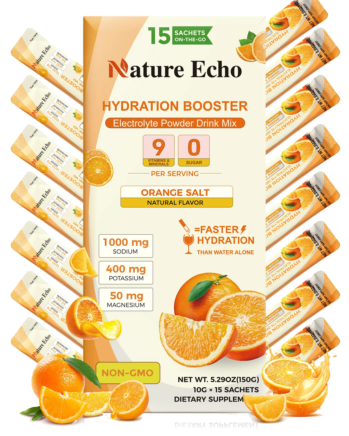 Electrolyte Orange Salt Powder Packets