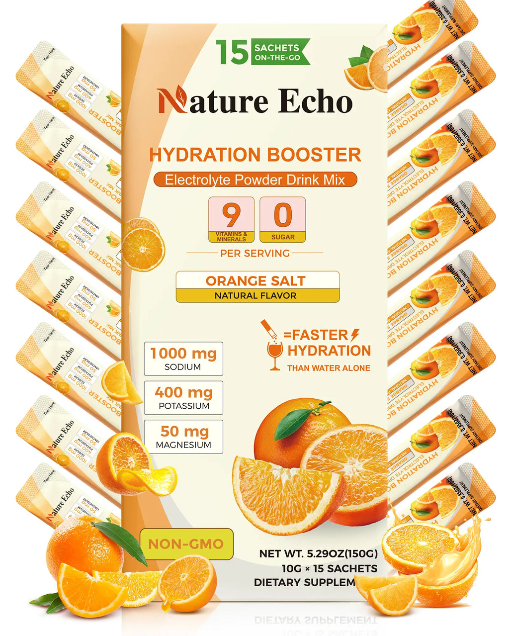 Electrolyte Orange Salt Powder Packets