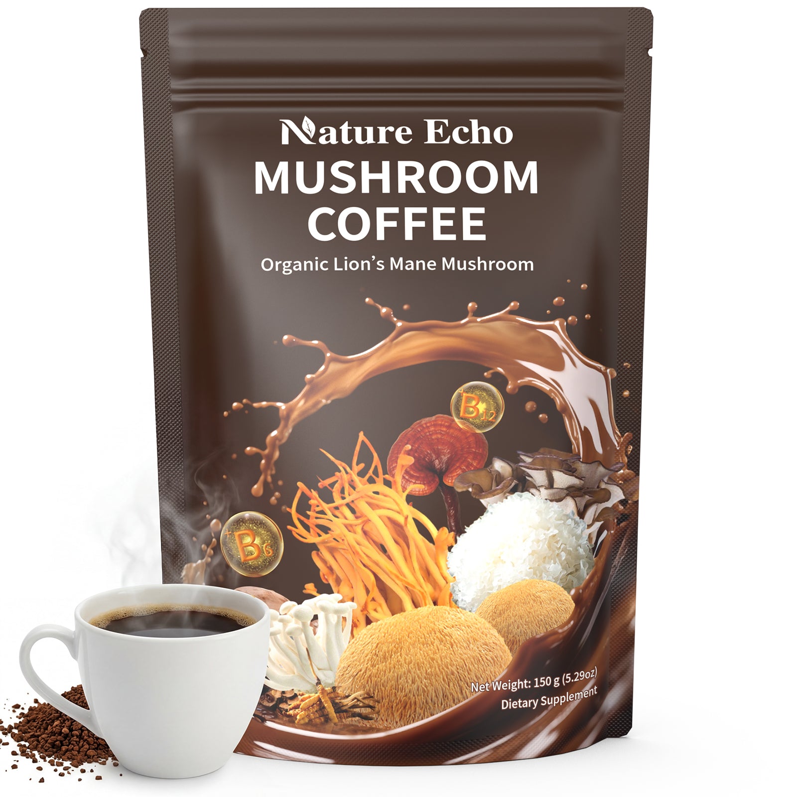 Mushroom Coffee 15 in 1 Mushrooms with Ashwagandha