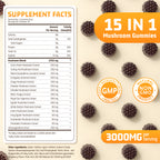 Mushroom Gummies — 15-in-1 with Ashwagandha