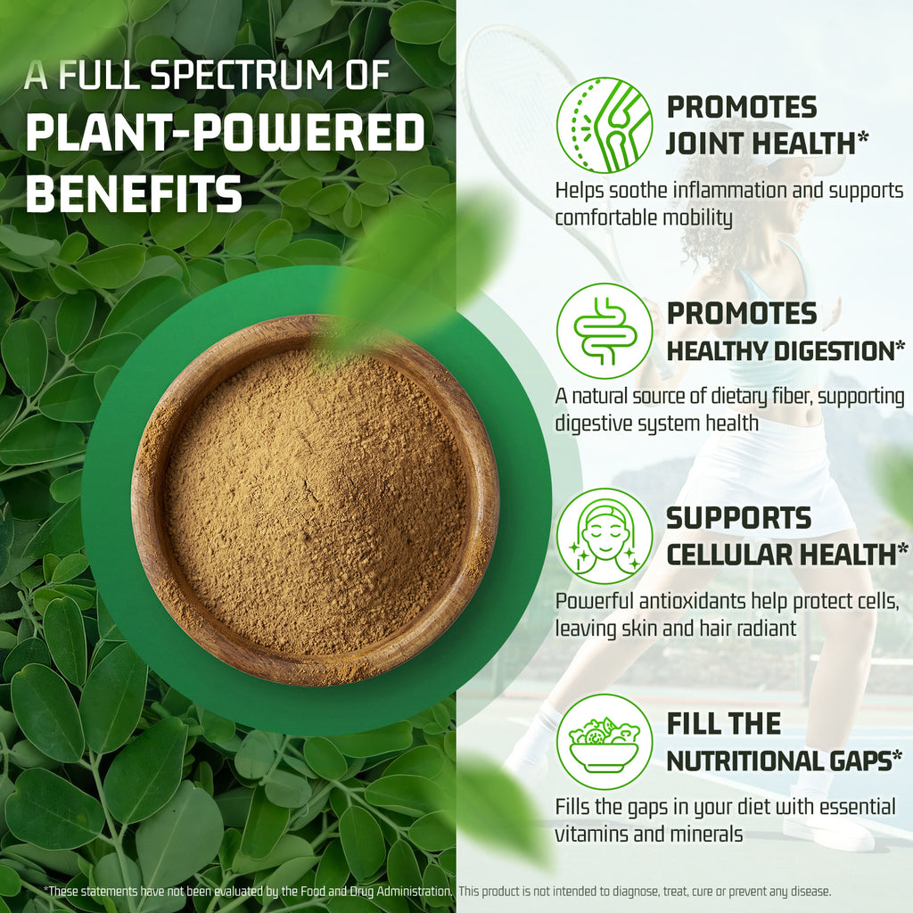 Moringa Extract Capsules — 1,000mg Per Serving
