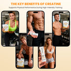 Creatine Monohydrate Micronized Powder - 10 Single-Serve Travel Packs 5g