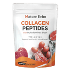 Hydrolyzed Collagen Peptides & Multivitamins Powder with Hyaluronic Acid, Biotin