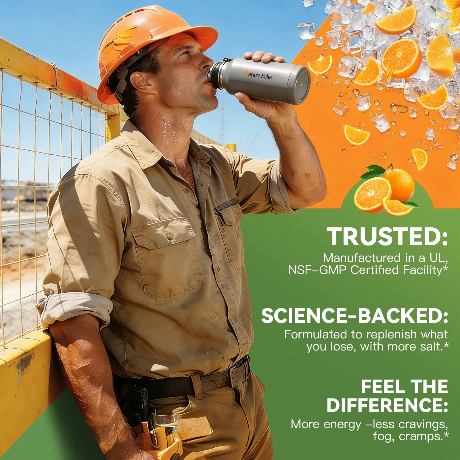 Electrolyte Orange Salt Powder Packets