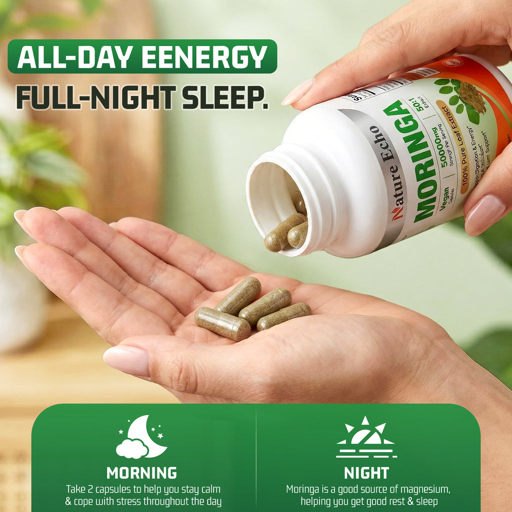 Moringa Extract Capsules — 1,000mg Per Serving
