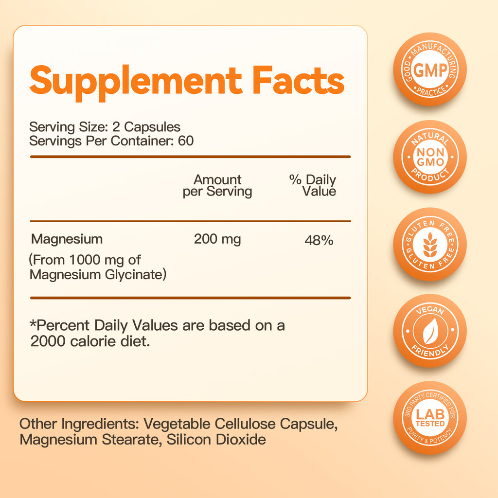 Magnesium Glycinate Veggie Capsules