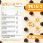 Mushroom Gummies — 15-in-1 with Ashwagandha