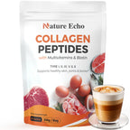 Collagen & Multivitamins Powder — Types I–V with Hyaluronic Acid & Biotin
