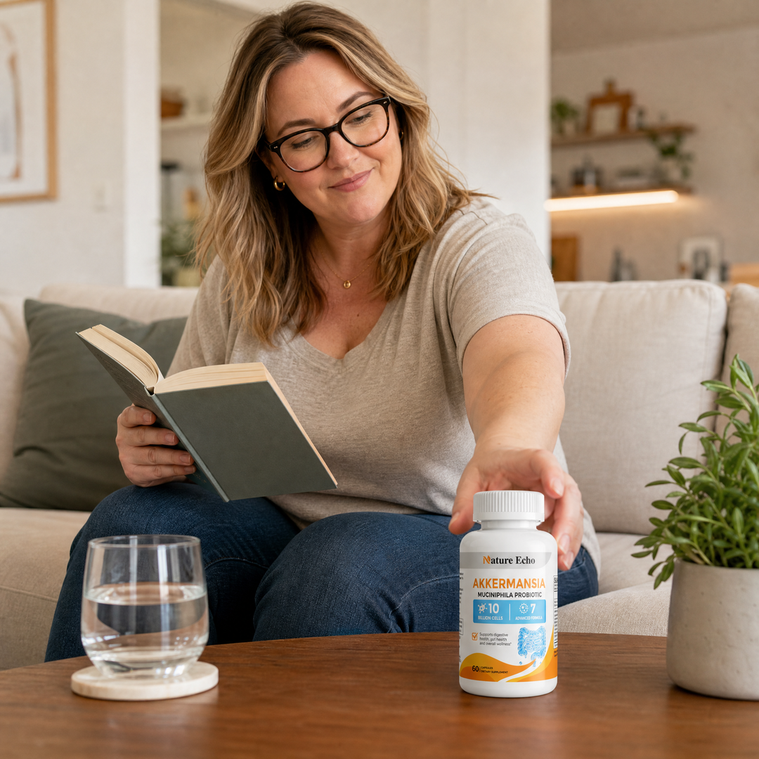 Akkermansia Probiotic Capsules — 10 Billion Cells | 7-in-1 Synbiotic Formula - main visual