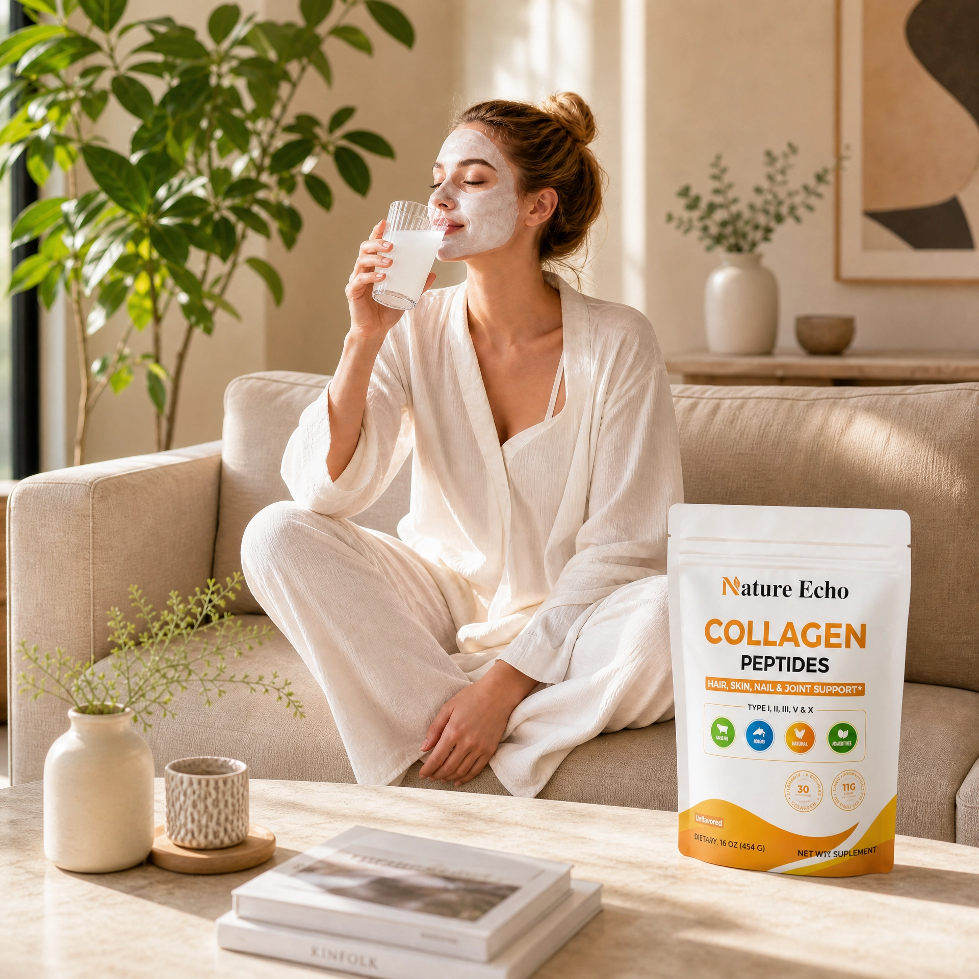 Multi-Collagen Peptide Complex Unflavored Powder - main visual
