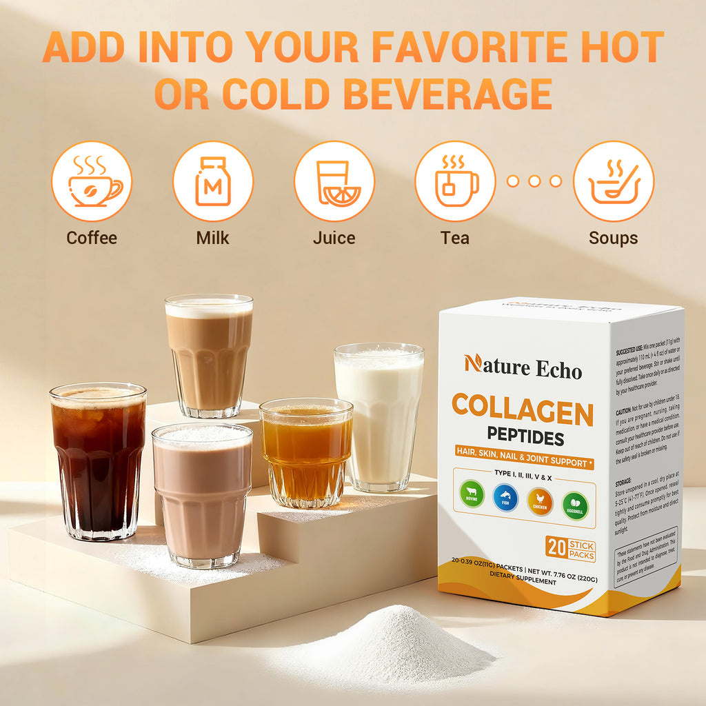 Nature Echo Collagen Peptide Packets - 20 Stick Packs - Image 5
