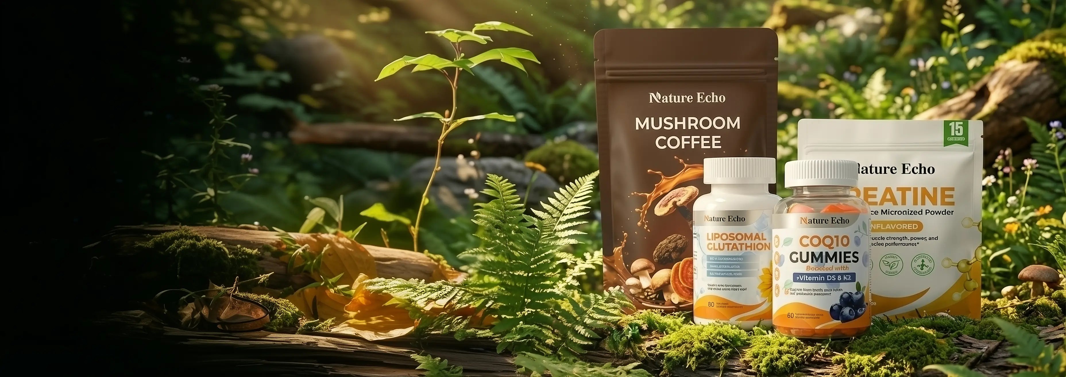 A collection of Nature Echo food supplements