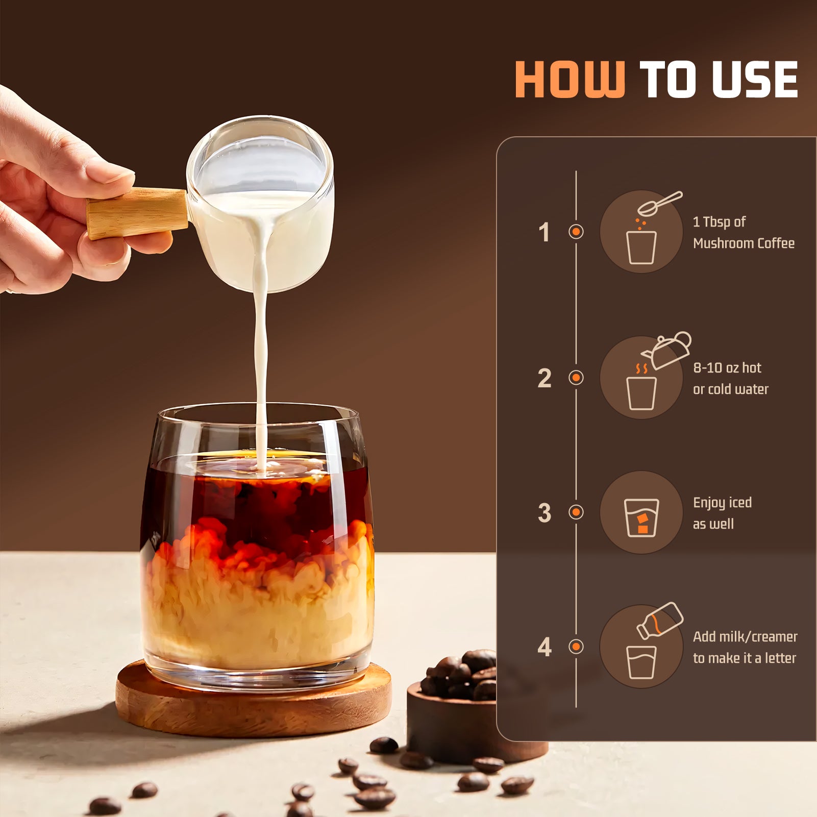 Mushroom Coffee 11 in 1 Mushrooms with Ashwagandha