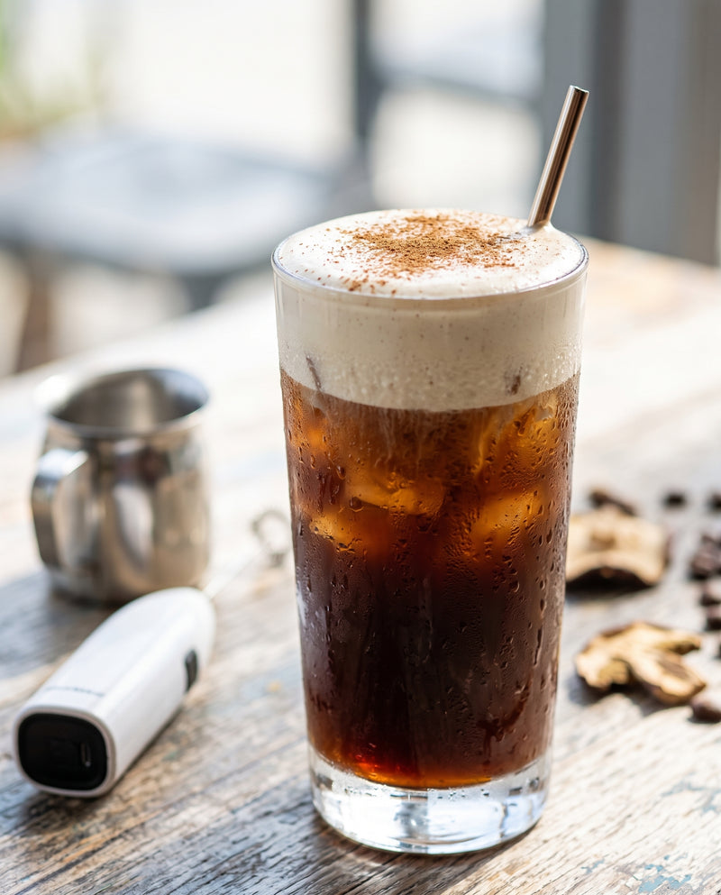 Cold Foam Iced Mushroom Coffee