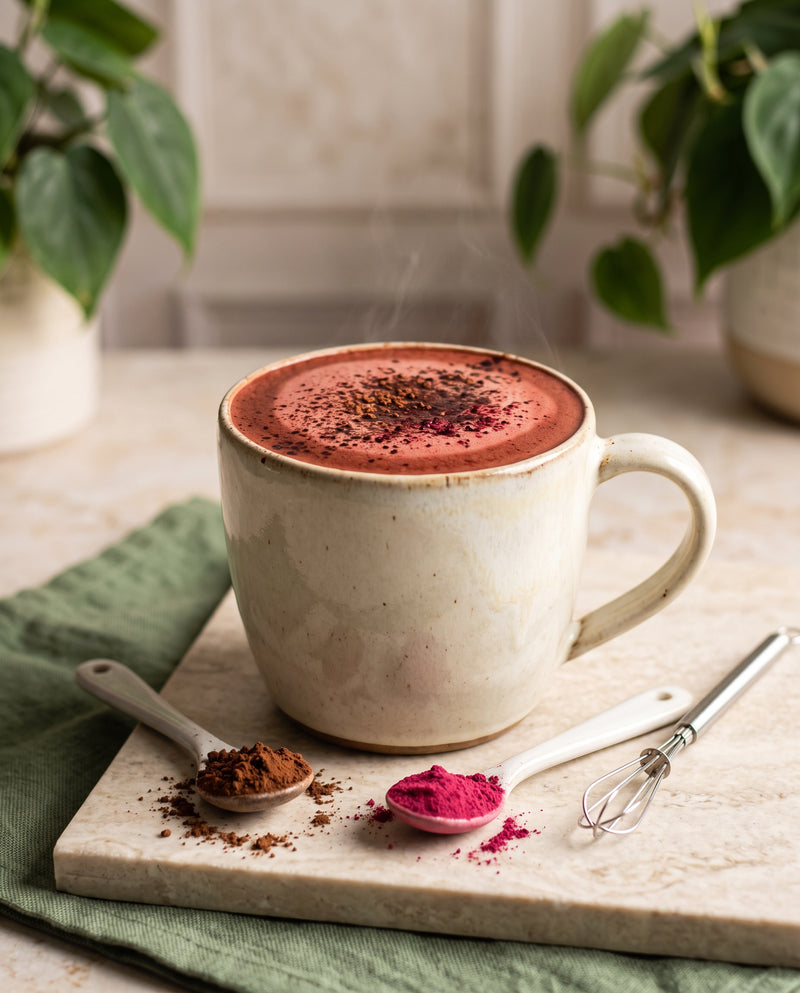 Red Velvet Mushroom Coffee Mocha