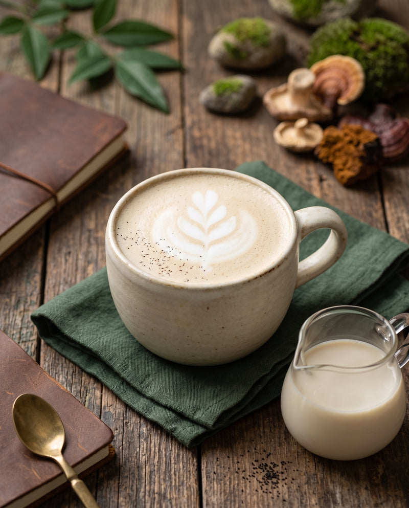 Vanilla Mushroom Coffee Latte