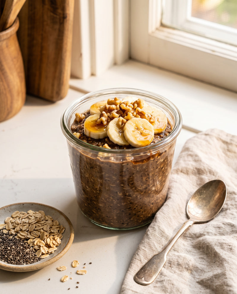 Mushroom Coffee Overnight Oats