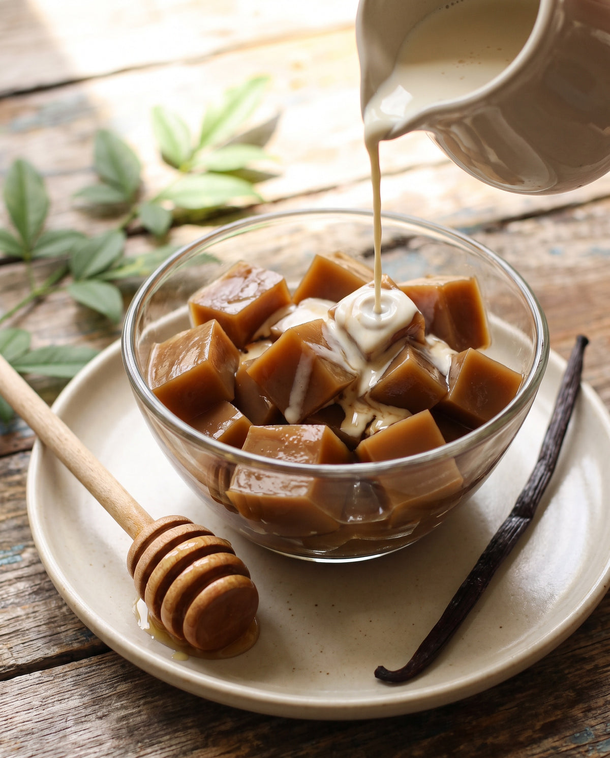 Mushroom Coffee Jelly with Cream