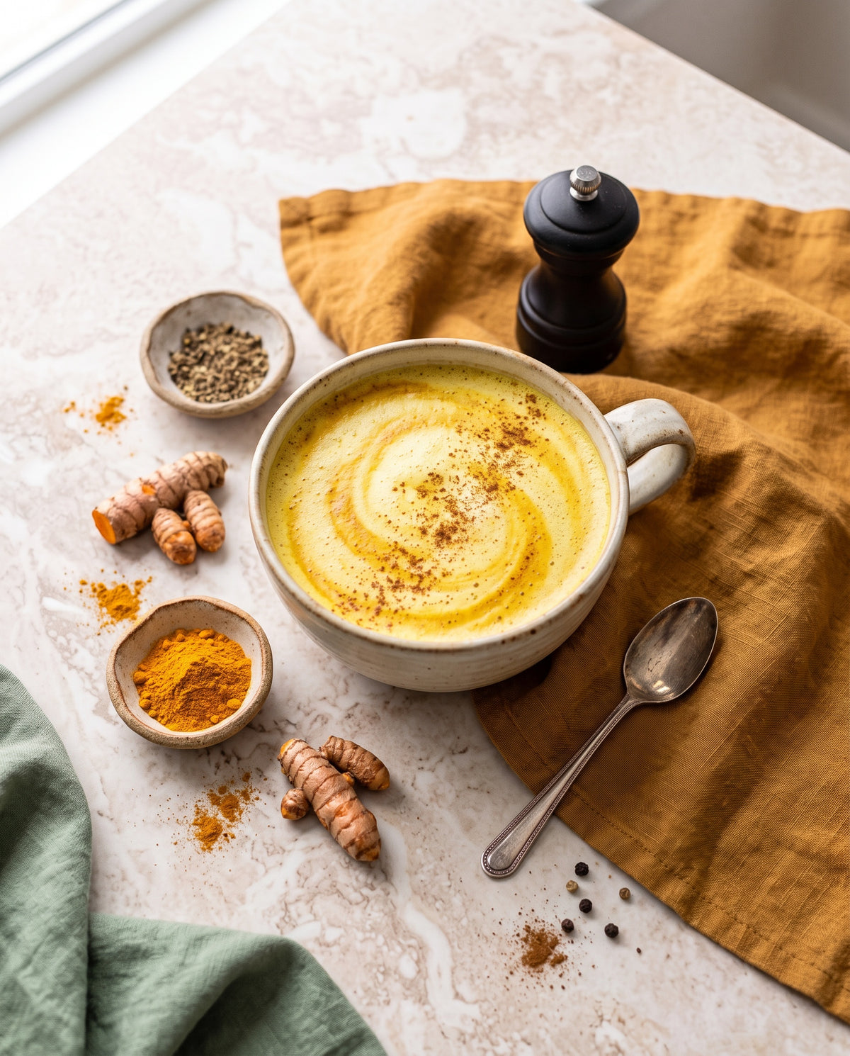 Golden Milk Mushroom Coffee Latte