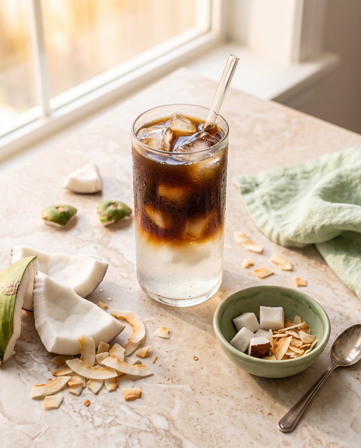 Coconut Iced Mushroom Americano