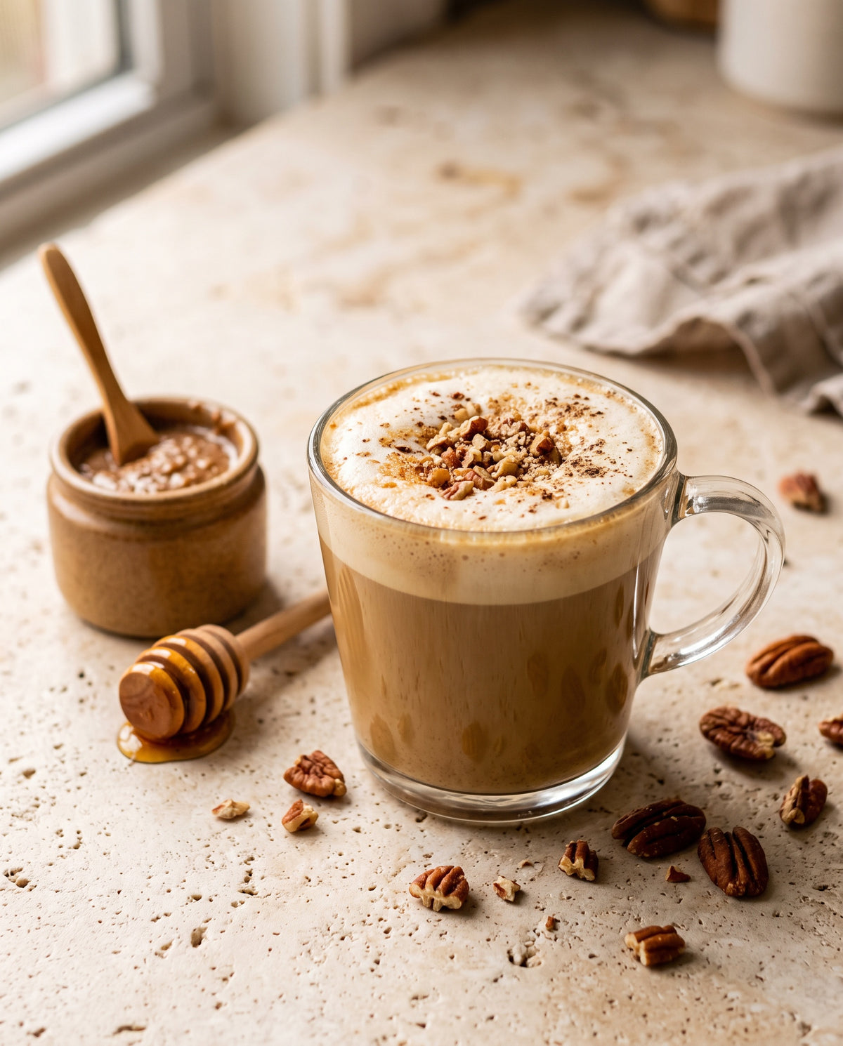 Maple Pecan Mushroom Coffee Latte